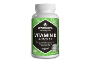 Vitamaze Vitamin K1+K2 Komplex hochdosiert vegan, A-Nr.: 5179423 - 01