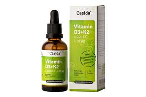 Sie sehen eine Packung Casida Vitamin D3 + K2 Tropfen, Produktbild: 01 Casida Vitamin D3 + K2 Tropfen, A-Nr.: 5339022 - 01