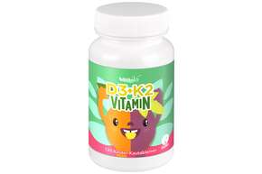 Sie sehen eine Packung BjökoVit Vitamin D3+K2 Kautabletten für Kinder vegan, Produktbild: 01 BjökoVit Vitamin D3+K2 Kautabletten für Kinder vegan, A-Nr.: 5174762 - 01