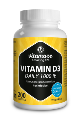 Vitamaze Vitamin D3 1000IE daily vegetarisch, A-Nr.: 5273984 - 01