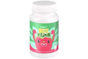 Sie sehen eine Packung BjökoVit Vitamin B12 Kautabletten für Kinder vegan, Produktbild: 01 BjökoVit Vitamin B12 Kautabletten für Kinder vegan, A-Nr.: 5174756 - 01
