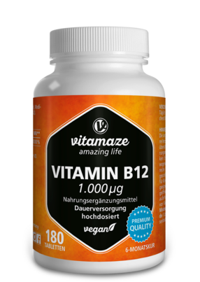 Vitamaze Vitamin B12 1000mcg hochdosiert vegan, A-Nr.: 5179268 - 01