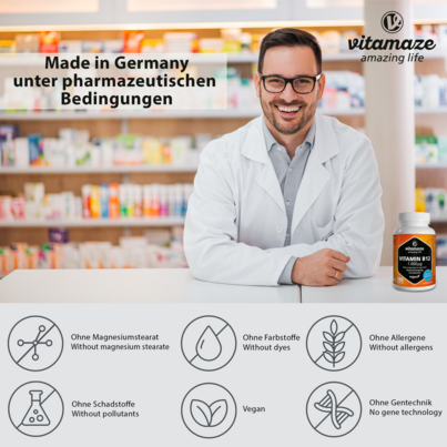 Vitamaze Vitamin B12 1000mcg hochdosiert vegan, A-Nr.: 5179268 - 03