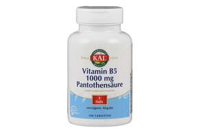 Supplementa Vitamin B5 1000 mg Pantothensäure Tabletten, A-Nr.: 5396422 - 01