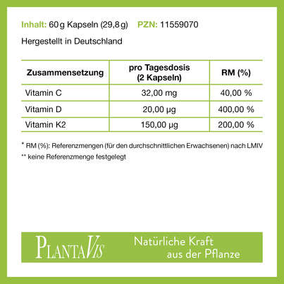 Vitamin D &amp; K2 Kapseln, A-Nr.: 4488501 - 05