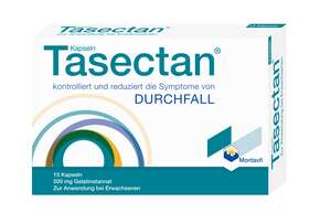 Sie sehen eine Packung Tasectan Kapseln für Erwachsene, Produktbild: 01 Tasectan Kapseln für Erwachsene, A-Nr.: 3919057 - 01
