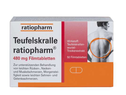 Teufelskralle ratiopharm® 480 mg Filmtabletten, A-Nr.: 3920907 - 01