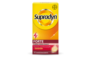 Sie sehen eine Packung Supradyn® FORTE Brausetabletten, Produktbild: 01 Supradyn® FORTE Brausetabletten, A-Nr.: 4332437 - 01