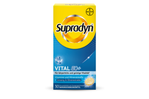 Sie sehen eine Packung Supradyn® VITAL 50+ - Brausetabletten, Produktbild: 01 Supradyn® VITAL 50+ - Brausetabletten, A-Nr.: 4184965 - 01