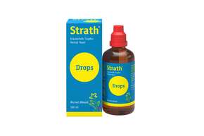 Sie sehen eine Packung Strath® Original Tropfen (Drops), Produktbild: 01 Strath® Original Tropfen (Drops), A-Nr.: 4781098 - 01