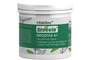 Sie sehen eine Packung vitaldoc® Steevia GROOVIA 4:1, Produktbild: 01 vitaldoc® Steevia GROOVIA 4:1, A-Nr.: 5619856 - 01