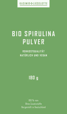 Kasimir und Lieselotte - Bio-Spirulina Pulver 180 g, A-Nr.: 5616711 - 02