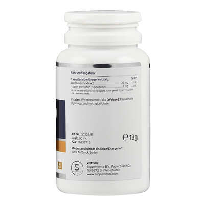 Supplementa Spermidin 2 mg Kapseln, A-Nr.: 5596842 - 02