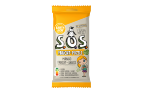 Sie sehen eine Packung S.O.S. Frucht-Puzzle Mango, Produktbild: 01 S.O.S. Frucht-Puzzle Mango, A-Nr.: 5642080 - 01