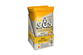 Sie sehen eine Packung S.O.S. Frucht-Puzzle Mango - Display 20 Stk., Produktbild: 01 S.O.S. Frucht-Puzzle Mango - Display 20 Stk., A-Nr.: 5684138 - 01