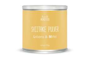 Sie sehen eine Packung Shiitake Pulver 90g, Produktbild: 01 Shiitake Pulver 90g, A-Nr.: 4547008 - 01