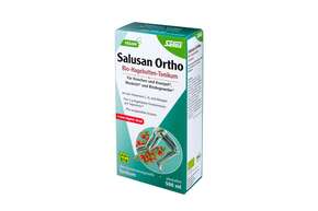 Sie sehen eine Packung Salusan Ortho Bio-Hagebutten-Tonikum, Produktbild: 01 Salusan Ortho Bio-Hagebutten-Tonikum, A-Nr.: 4321646 - 01