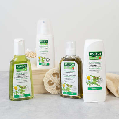 Sie sehen eine Packung RAUSCH Schweizer Kräuter ENTWIRR-SPRAY, Produktbild: 02 RAUSCH Schweizer Kräuter ENTWIRR-SPRAY, A-Nr.: 2155534 - 02
