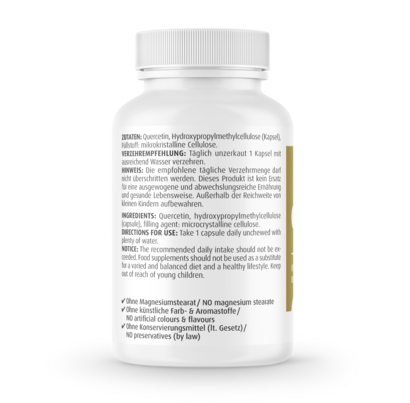 Zeinpharma Quercetin 250 mg Kapseln, A-Nr.: 3874610 - 02