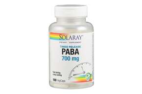 Sie sehen eine Packung Supplementa PABA 700 mg Kapseln, Produktbild: 01 Supplementa PABA 700 mg Kapseln, A-Nr.: 5574390 - 01