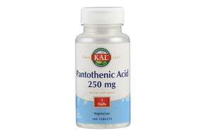 Sie sehen eine Packung Supplementa Pantothensäure (Vitamin B5) 250 mg Tabletten, Produktbild: 01 Supplementa Pantothensäure (Vitamin B5) 250 mg Tabletten, A-Nr.: 5396184 - 01