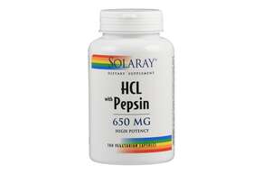 Sie sehen eine Packung Supplementa Pepsin + HCl High Potency Kapseln, Produktbild: 01 Supplementa Pepsin + HCl High Potency Kapseln, A-Nr.: 5574421 - 01