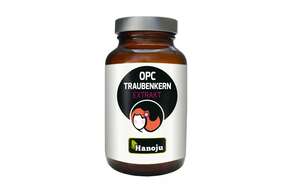 Sie sehen eine Packung Hanoju OPC Traubenkern Extrakt Kapseln 400mg, Produktbild: 01 Hanoju OPC Traubenkern Extrakt Kapseln 400mg, A-Nr.: 4385356 - 01