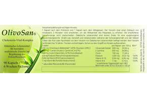 Sie sehen eine Packung Apimanu Olivosan -Cholesterin und Immunsystem Vital Komplex, Produktbild: 01 Apimanu Olivosan -Cholesterin und Immunsystem Vital Komplex, A-Nr.: 3817374 - 01