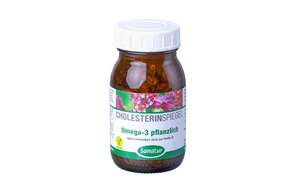 Sie sehen eine Packung Sanatur Omega-3 Fettsäure Kapseln pflanzlich, Produktbild: 01 Sanatur Omega-3 Fettsäure Kapseln pflanzlich, A-Nr.: 4259172 - 01