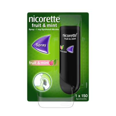 nicorette® Fruit &amp; Mint Spray, 1mg/Sprühstoß, A-Nr.: 4952016 - 01