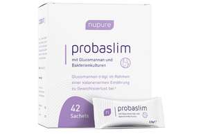 nupure probaslim mit Glucomannan und Bakterienkulturen, A-Nr.: 5779034 - 01