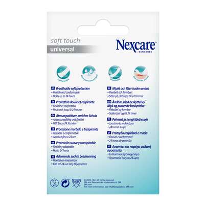 Nexcare™ Soft Touch Universal Pflaster, 25 mm x 72 mm, 20/Packung, A-Nr.: 5680695 - 03