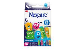 Nexcare™ Kinderpflaster Happy Kids Monster, assortiert, 20/Packung, Display, A-Nr.: 4833464 - 01