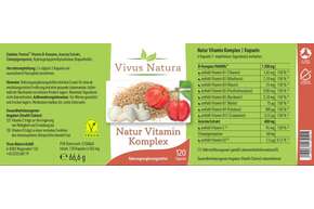 Natur Vitamin Komplex Kapseln, A-Nr.: 5758865 - 01