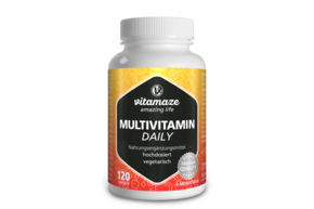 Sie sehen eine Packung Vispura Multivitamin Daily ohne Jod vegetarisch, Produktbild: 01 Vispura Multivitamin Daily ohne Jod vegetarisch, A-Nr.: 5274015 - 01