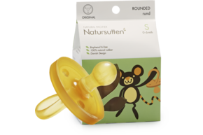 Sie sehen eine Packung Bio Schnuller Rundschild Kirschform Größe S, Produktbild: 01 Bio Schnuller Rundschild Kirschform Größe S, A-Nr.: 5568509 - 01