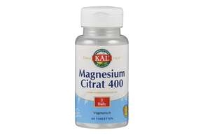 Sie sehen eine Packung Supplementa Magnesium Citrat 400 mg Tabletten, Produktbild: 01 Supplementa Magnesium Citrat 400 mg Tabletten, A-Nr.: 5597818 - 01