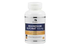 Sie sehen eine Packung Supplementa Magnesium Glycinat 100 mg Kapseln, Produktbild: 01 Supplementa Magnesium Glycinat 100 mg Kapseln, A-Nr.: 5596635 - 01