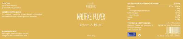 Maitake Pulver 80g, A-Nr.: 4593528 - 03