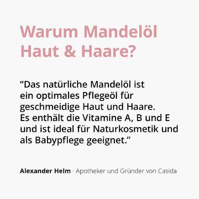 Sie sehen eine Packung Casida Mandelöl Haut & Haare, Produktbild: 03 Casida Mandelöl Haut & Haare, A-Nr.: 5423219 - 03
