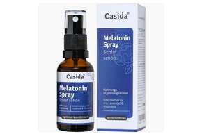 Sie sehen eine Packung Casida Melatonin Spray „Schlaf schön“, Produktbild: 01 Casida Melatonin Spray „Schlaf schön“, A-Nr.: 5429819 - 01