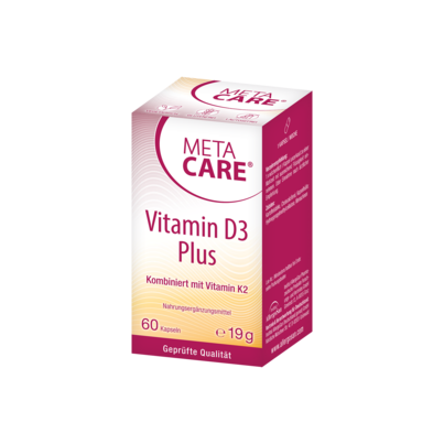 META-CARE® Vitamin D3 Plus, 60 Kapseln, A-Nr.: 5583006 - 01