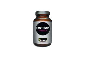 Sie sehen eine Packung Hanoju Methionin Kapseln 400mg, Produktbild: 01 Hanoju Methionin Kapseln 400mg, A-Nr.: 4255576 - 01