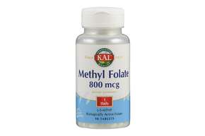 Sie sehen eine Packung Supplementa Methylfolat 800 mcg Tabletten, Produktbild: 01 Supplementa Methylfolat 800 mcg Tabletten, A-Nr.: 5597190 - 01