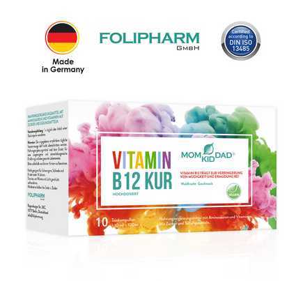 Vitamin B12 Kur, hochdosiert, 10 x 10 Trinkampullen, Waldfruchtgeschmack, A-Nr.: 5795725 - 02