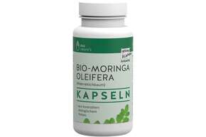 Sie sehen eine Packung doc nature’s Bio MORINGA OLEIFERA Kapseln, Produktbild: 01 doc nature’s Bio MORINGA OLEIFERA Kapseln, A-Nr.: 5619365 - 01