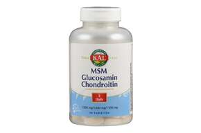 Sie sehen eine Packung Supplementa MSM Glucosamin Chondroitin Tabletten KAL, Produktbild: 01 Supplementa MSM Glucosamin Chondroitin Tabletten KAL, A-Nr.: 5597735 - 01
