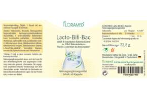 Sie sehen eine Packung Floramed Lacto-Bifi-Bac, Produktbild: 01 Floramed Lacto-Bifi-Bac, A-Nr.: 4390245 - 01