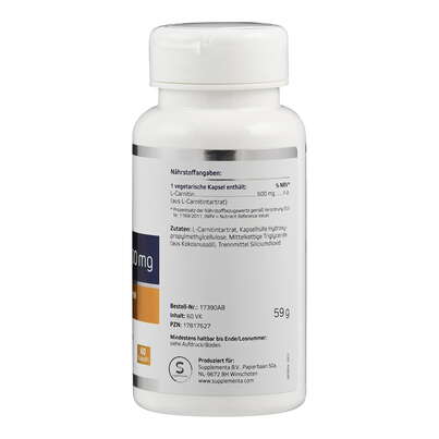 L-Carnitin 500 mg Kapseln, A-Nr.: 4891740 - 02