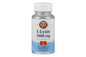 Sie sehen eine Packung Supplementa L-Lysin 1000mg Tabletten, Produktbild: 01 Supplementa L-Lysin 1000mg Tabletten, A-Nr.: 5395351 - 01